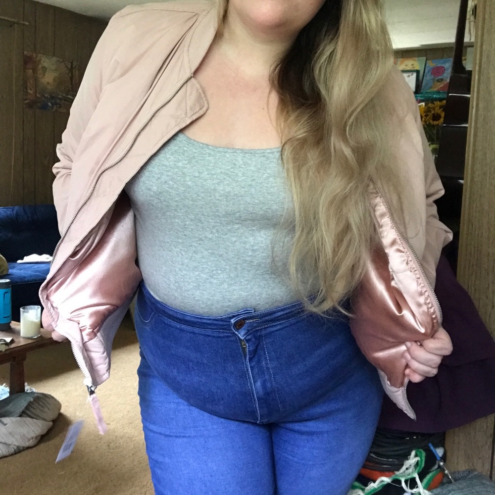GAP blush bomber jacket - Picture 4 of 6